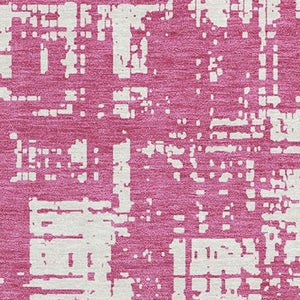 HomeRoots 5' X 8' Stylish Blush & Ivory Abstract Washable Area Rug with UV Protection for High-Traffic Spaces 671122