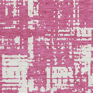 HomeRoots 10' X 14' Blush & Ivory Abstract Area Rug - Stylish, Washable, UV-Protected for Busy Homes 671126