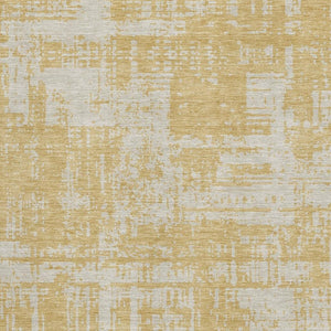 HomeRoots 5' X 8' Abstract Gold and Beige Washable Area Rug with UV Protection for Modern Homes and Families 671134