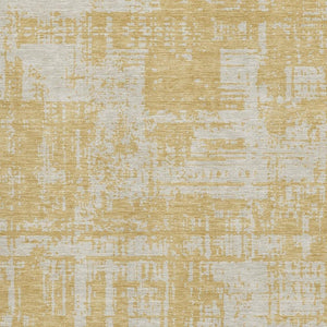 HomeRoots 9' X 12' Elegant Gold and Beige Abstract Washable Area Rug with UV Protection for Active Homes 671137
