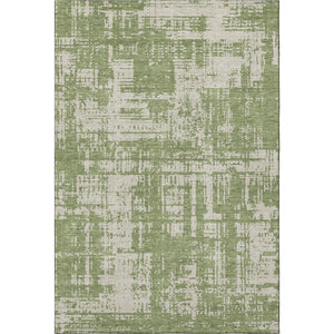 HomeRoots 8' X 10' Green & Beige Abstract Washable Area Rug - Modern, Durable, UV Protected for Busy Homes 671148