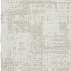 HomeRoots 5' X 8' Ivory And Beige Abstract Washable Area Rug – Stylish, Durable, Family-Friendly Indoor/Outdoor Solution 671152