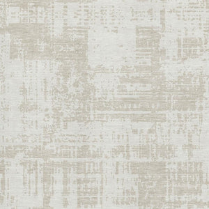 HomeRoots 9' X 12' Ivory and Beige Abstract Area Rug - Washable, UV-Protected, Durable for High-Traffic Homes 671155