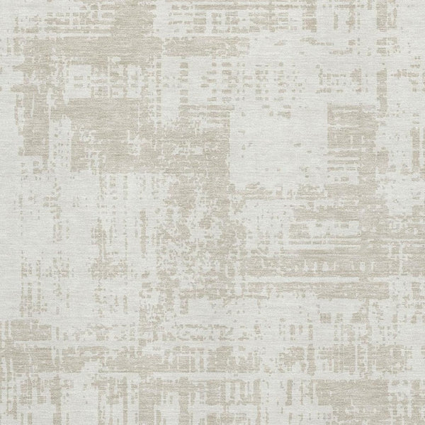 HomeRoots 10' X 14' Ivory and Beige Abstract Area Rug - Washable, UV Protected, Stylish & Durable for Homes 671156