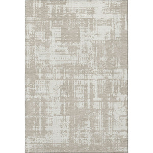 HomeRoots 5' X 8' Taupe and Beige Abstract Area Rug - Washable, UV Protected, Stylish, and Durable for Homes 671182