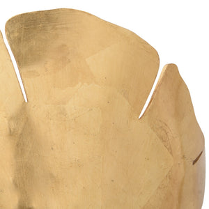 Wildwood Ginkgo Antique Gold Leaf Wall Sconce — Sculptural Single-Light Ginkgo Leaf Accent For Hallways Bedrooms 67119