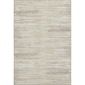 HomeRoots 8' X 10' Beige and Ivory Striped Area Rug - Washable, UV-Protected, Durable for Busy Homes & Style 671190
