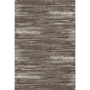 HomeRoots 10' Brown & Beige Striped Washable Area Rug - Durable, UV-Protected, Family-Friendly Design for Any Room 671210