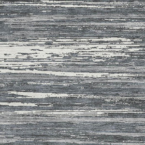 HomeRoots 10' Gray and Ivory Striped Washable Area Rug - UV Protected, Stain Resistant, Perfect for High-Traffic Homes 671222