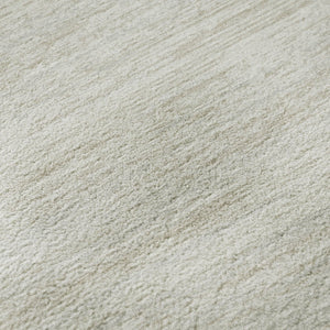 HomeRoots 8' X 10' Ivory and Beige Striped Washable Area Rug - Durable, Stain-Resistant, UV Protected Design! 671232