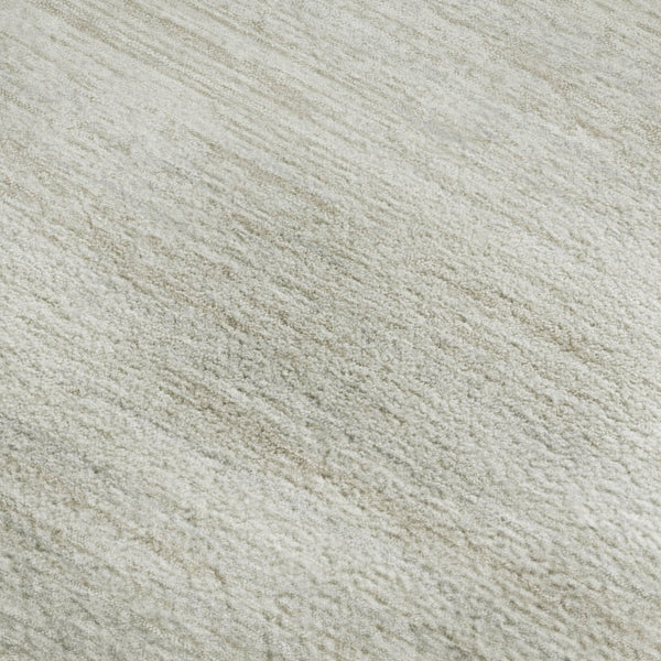 HomeRoots 8' X 10' Ivory and Beige Striped Washable Area Rug - Durable, Stain-Resistant, UV Protected Design! 671232