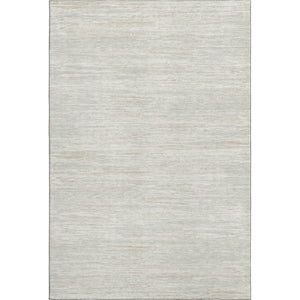 HomeRoots 9' x 12' Stylish Ivory Beige Striped Washable Area Rug with UV Protection for High-Traffic Rooms 671233
