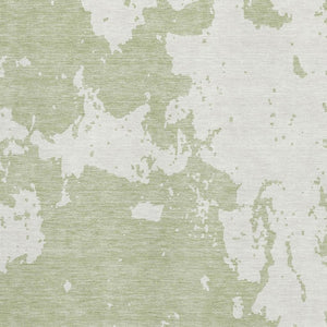 HomeRoots 10' Premium Artichoke Green & Ivory Abstract Washable Area Rug – Durable, UV Protection & Stylish! 671264