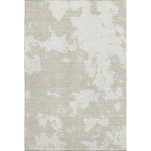 HomeRoots 8' X 10' Beige And Ivory Abstract Area Rug - Stylish, Washable, UV Protected for Busy Homes & Kids 671268