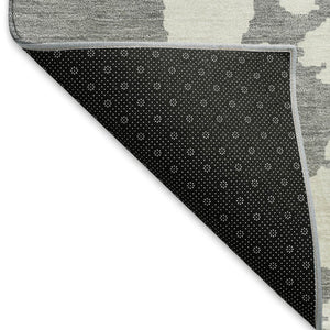 HomeRoots 10' Gray & Beige Abstract Washable Area Rug with UV Protection – Stylish, Durable, & Easy Care! 671294
