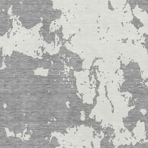 HomeRoots 10' Gray & Beige Abstract Washable Area Rug with UV Protection – Stylish, Durable, & Easy Care! 671294