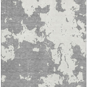 HomeRoots 10' Gray & Beige Abstract Washable Area Rug with UV Protection – Stylish, Durable, & Easy Care! 671294