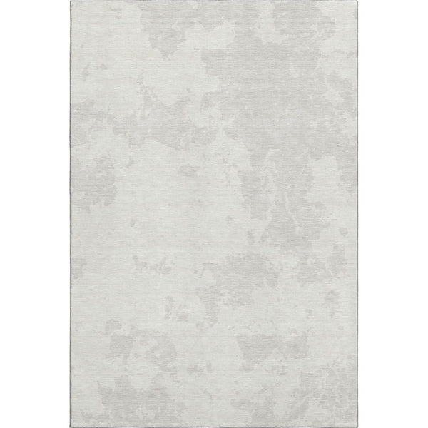 HomeRoots 8' X 10' Ivory and Beige Abstract Washable Area Rug - Stylish UV Protected Design for Modern Spaces 671304