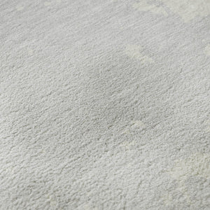 HomeRoots 8' X 10' Silver and Ivory Abstract Washable Area Rug – Durable, UV-Protected for Modern Spaces 671328