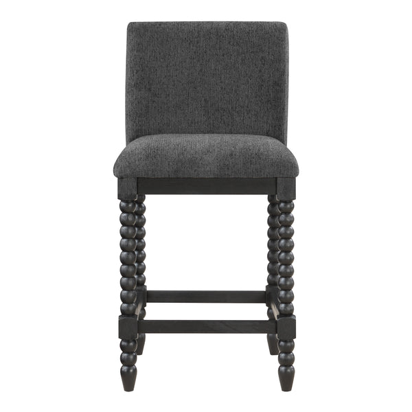 OSP Home Furnishings ELIZA 26" Spindle Counter Stool  Charcoal / Black