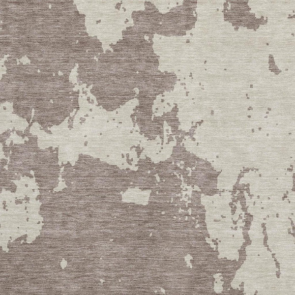HomeRoots 9' X 12' Contemporary Taupe & Beige Abstract Washable Area Rug with Stain Resistance & UV Defense 671341