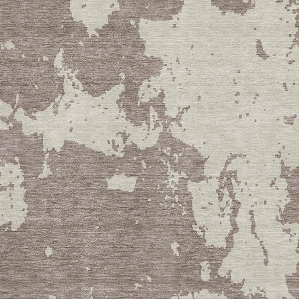 HomeRoots 10' X 14' Taupe And Beige Abstract Washable Area Rug - UV Protected, Stain Resistant, Stylish Comfort 671342
