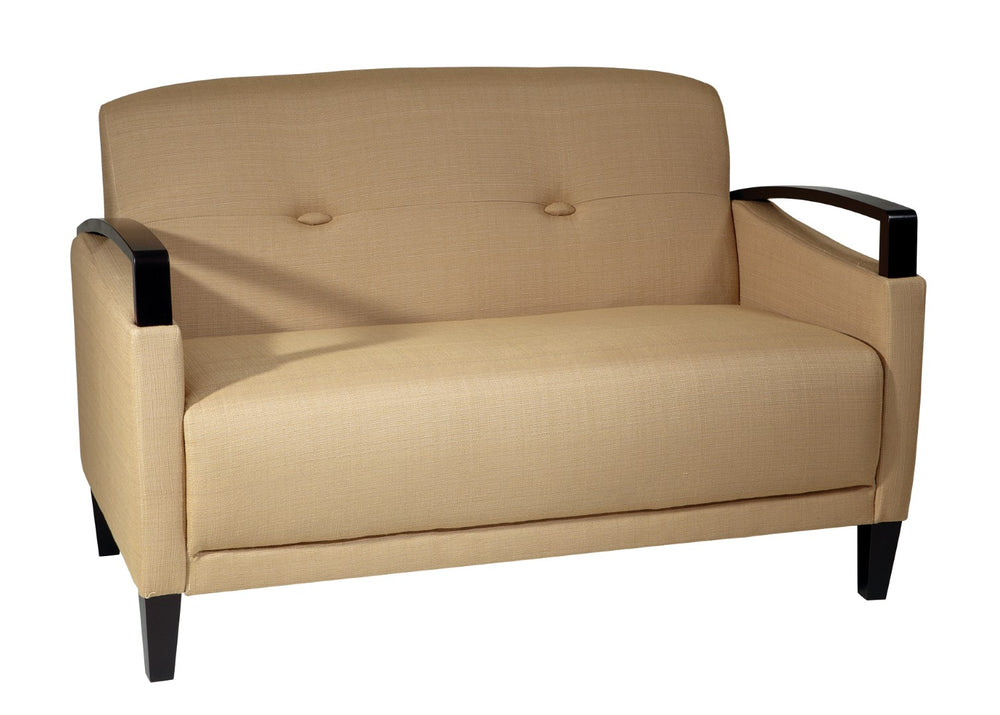 OSP Home Furnishings Main Street Loveseat Woven Wheat