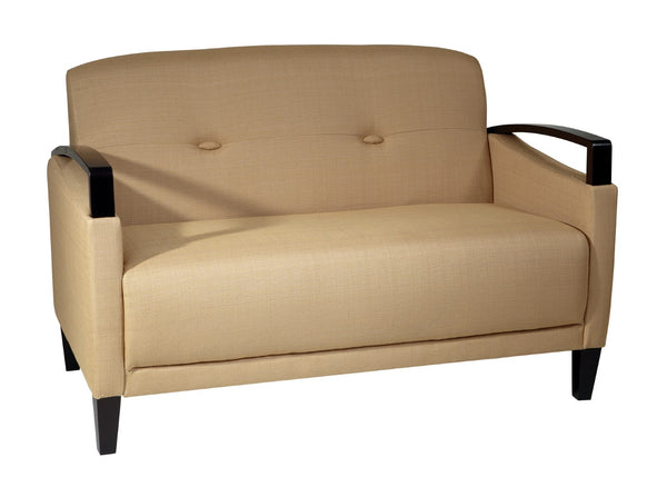 OSP Home Furnishings Main Street Loveseat Woven Wheat