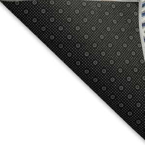 HomeRoots 10' X 14' Navy Blue & Ivory Geometric Area Rug – Washable, UV Protected, Perfect for High-Traffic Spaces 671396