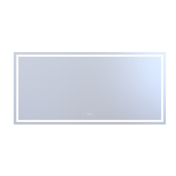 English Elm 84" Led Vanity Mirror with Front Back Lighting Dimmable Anti-fog Bathroom Wall Mount W1920P493148