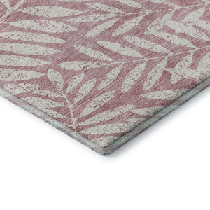 HomeRoots 8' X 10' Blush & Ivory Floral Area Rug - Washable, UV-Protected, Stylish & Family-Friendly Design 671430