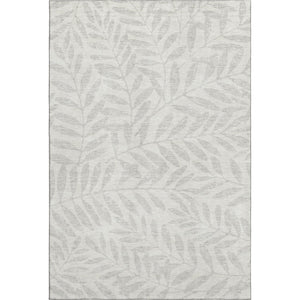 HomeRoots 9' X 12' Elegant Ivory and Beige Floral Area Rug - Washable, UV Protected, Stain Resistant Design! 671461