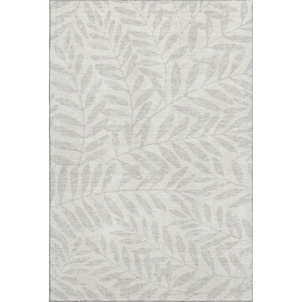 HomeRoots 9' X 12' Elegant Ivory and Beige Floral Area Rug - Washable, UV Protected, Stain Resistant Design! 671461