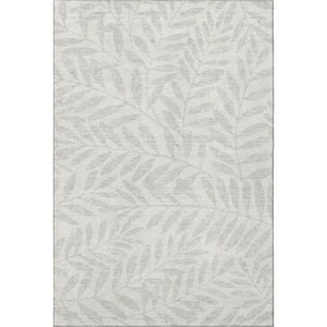 HomeRoots 9' X 12' Elegant Ivory and Beige Floral Area Rug - Washable, UV Protected, Stain Resistant Design! 671461
