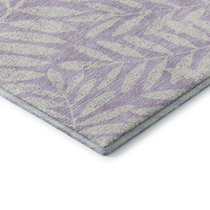 HomeRoots 5' X 8' Lavender And Ivory Floral Area Rug – Soft, Stain-Resistant, UV-Protected for Modern Homes 671464