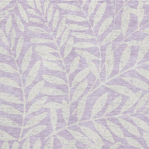HomeRoots 10' X 14' Lavender Floral Area Rug - Washable, UV-Protected, Durable for Family Homes & Pets 671468