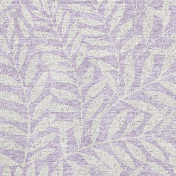 HomeRoots 10' X 14' Lavender Floral Area Rug - Washable, UV-Protected, Durable for Family Homes & Pets 671468