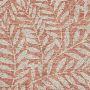HomeRoots 5' X 8' Salmon and Beige Floral Area Rug - Washable, UV-Protected, Durable, Perfect for Families! 671488