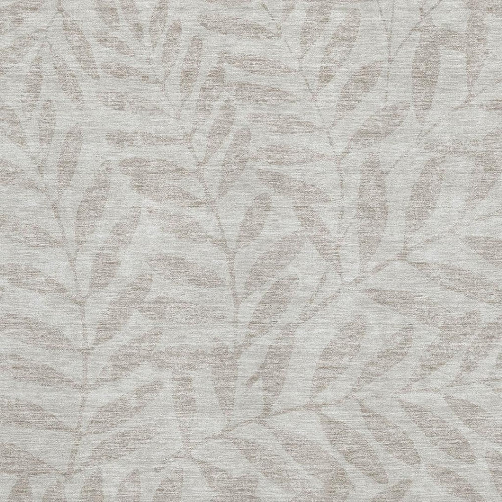 HomeRoots 5' X 8' Elegant Taupe & Beige Floral Area Rug – Washable, UV-Protected, Perfect for Busy Homes! 671494