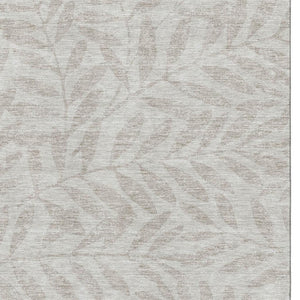 HomeRoots 8' X 10' Elegant Taupe & Beige Floral Washable Area Rug with UV Protection for Family Spaces 671496