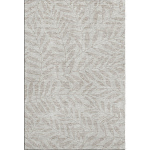 HomeRoots 10' X 14' Taupe and Beige Floral Area Rug – Soft, Durable, Stain-Resistant with UV Protection for Everyday Use 671498