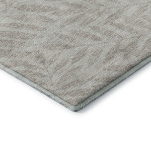 HomeRoots 10' X 14' Taupe and Beige Floral Area Rug – Soft, Durable, Stain-Resistant with UV Protection for Everyday Use 671498