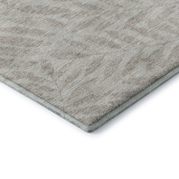 HomeRoots 10' X 14' Taupe and Beige Floral Area Rug – Soft, Durable, Stain-Resistant with UV Protection for Everyday Use 671498