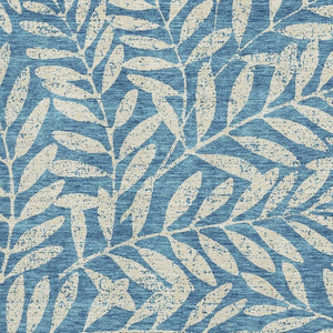 HomeRoots 10' X 14' Teal and Beige Floral Area Rug - Washable, Durable, UV-Protected for High-Traffic Spaces 671504