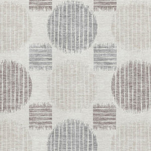HomeRoots 10' X 14' Stylish Geometric Ivory Beige and Gray Washable Area Rug with UV Protection & Durability 671552