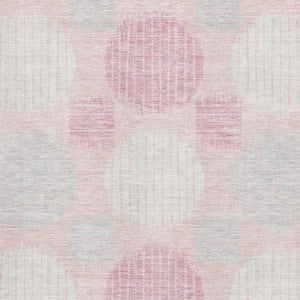 HomeRoots 10' X 14' Stylish Pink, Ivory, and Gray Geometric Area Rug - Durable, Washable, UV-Resistant Design! 671570