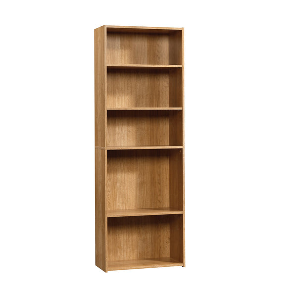 English Elm 5-Shelf Bookcase - Stylish Brown Finish, Adjustable Shelves, Space-Saving Design For Any Room Decor B356P402778