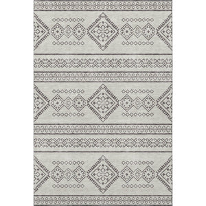 HomeRoots 8' X 10' Southwestern Washable Area Rug - Beige & Taupe, UV Protected, Stain-Resistant, Durable Design 671592
