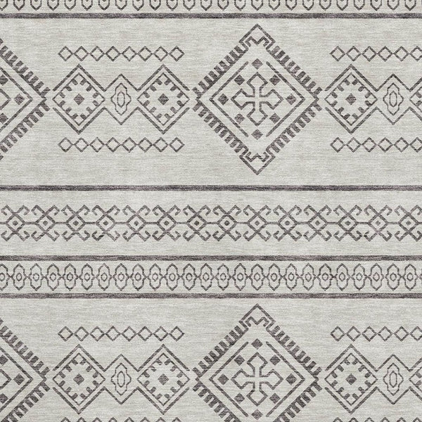 HomeRoots 9' X 12' Beige & Taupe Southwestern Area Rug - Durable, Washable, Stain-Resistant with UV Protection 671593