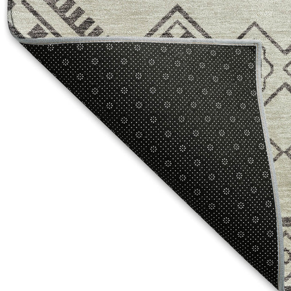 HomeRoots 10' Beige and Taupe Southwestern Washable Area Rug with UV Protection for Indoor and Outdoor Spaces 671594